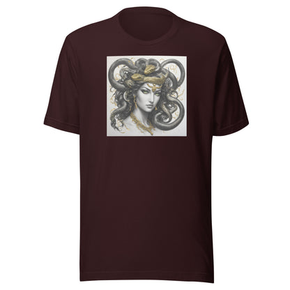 Bold Medusa Men's Mythology T-Shirt Oxblood Black