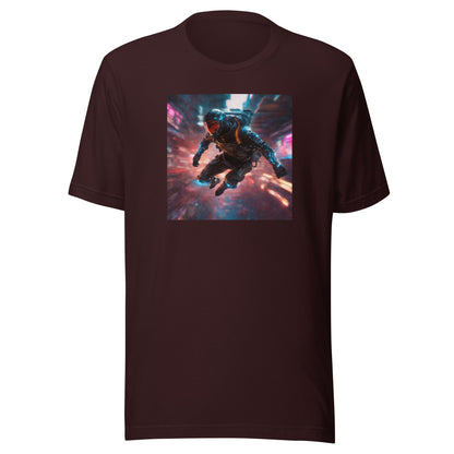 Cyberpunk Spaceman Men's T-Shirt Oxblood Black