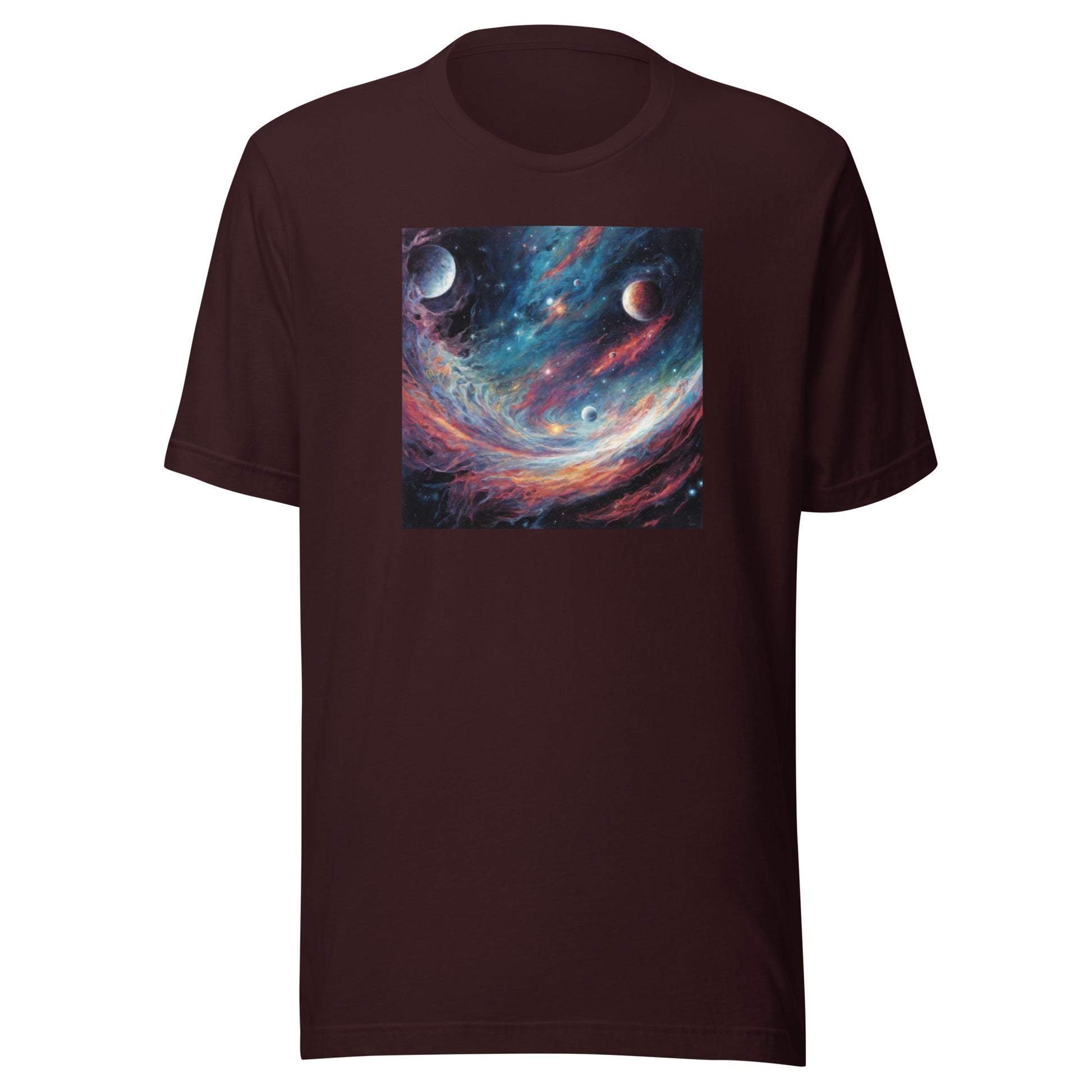 Galaxy Men's Graphic Tee Oxblood Black