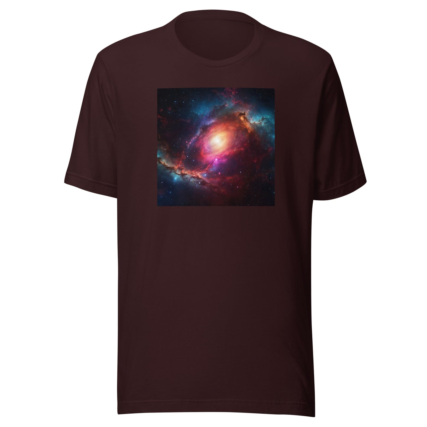 Cosmic Expanse Men's Outer Space T-Shirt Oxblood Black