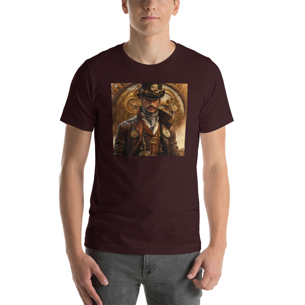 Brass and Copper Cowboy Men's Steampunk T-Shirt