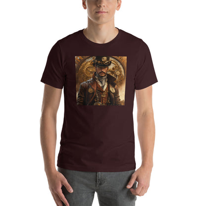 Brass and Copper Cowboy Men's Steampunk T-Shirt