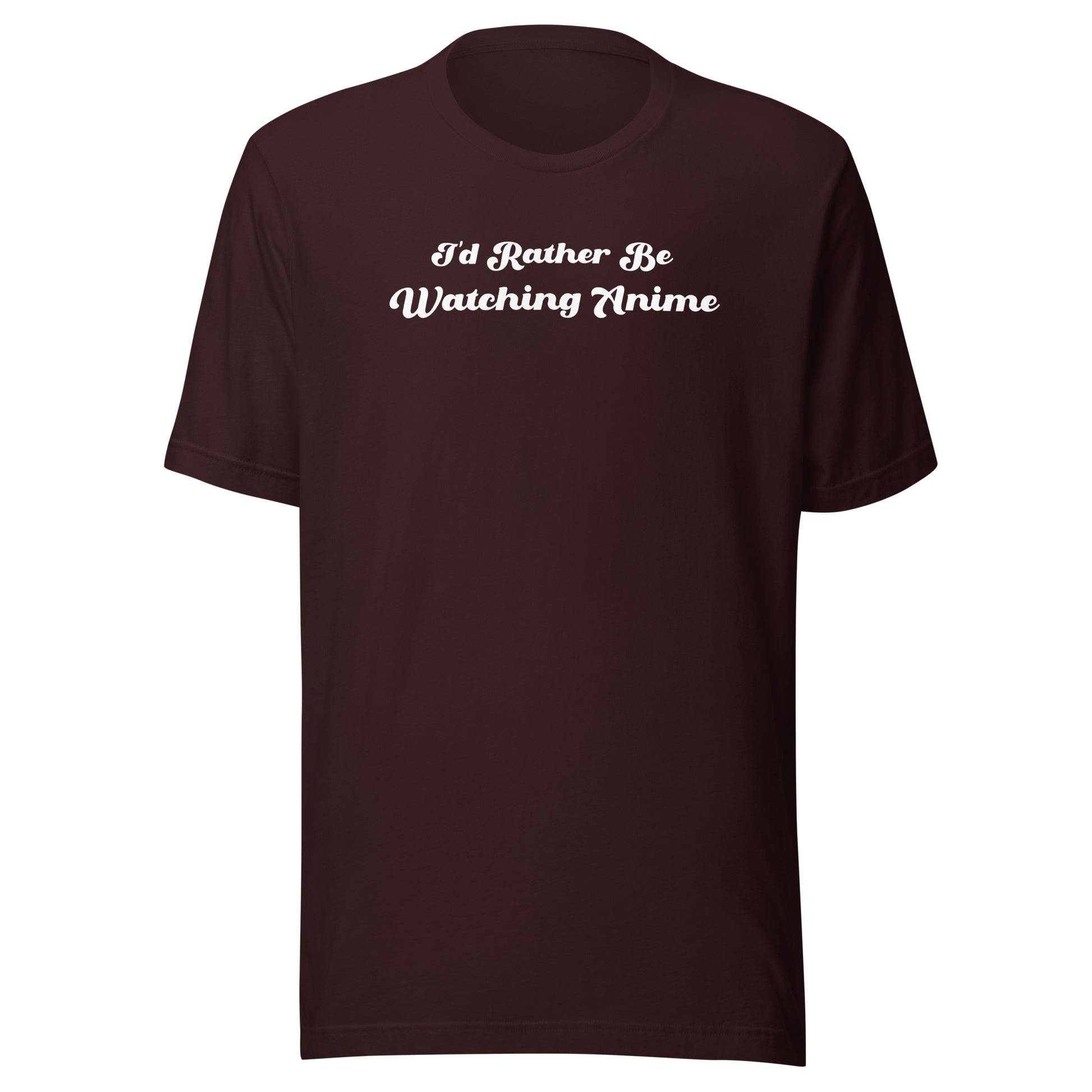 I'd Rather Be Watching Anime Men's T-Shirt Oxblood Black