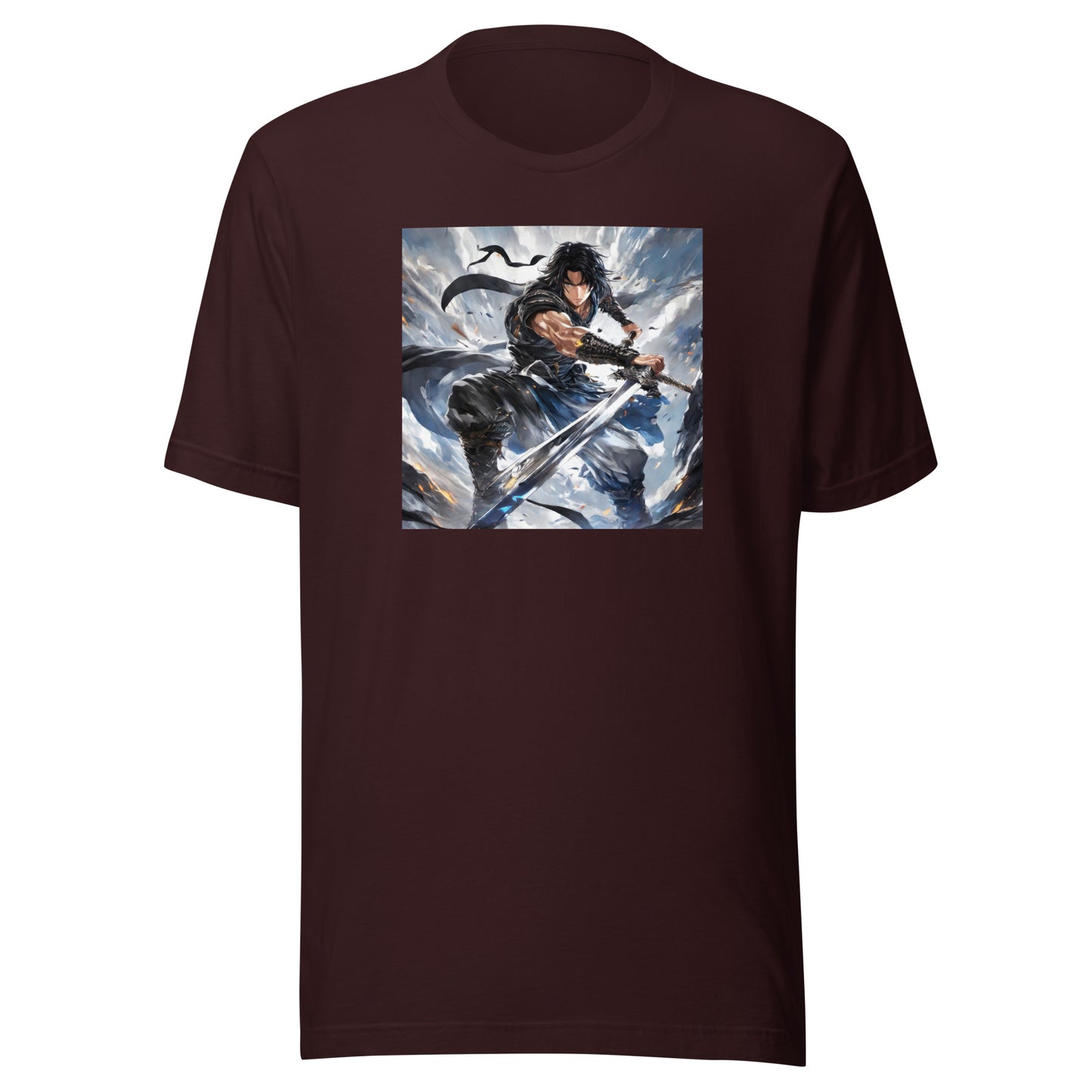 Victory is Mine Men's Anime T-Shirt Oxblood Black