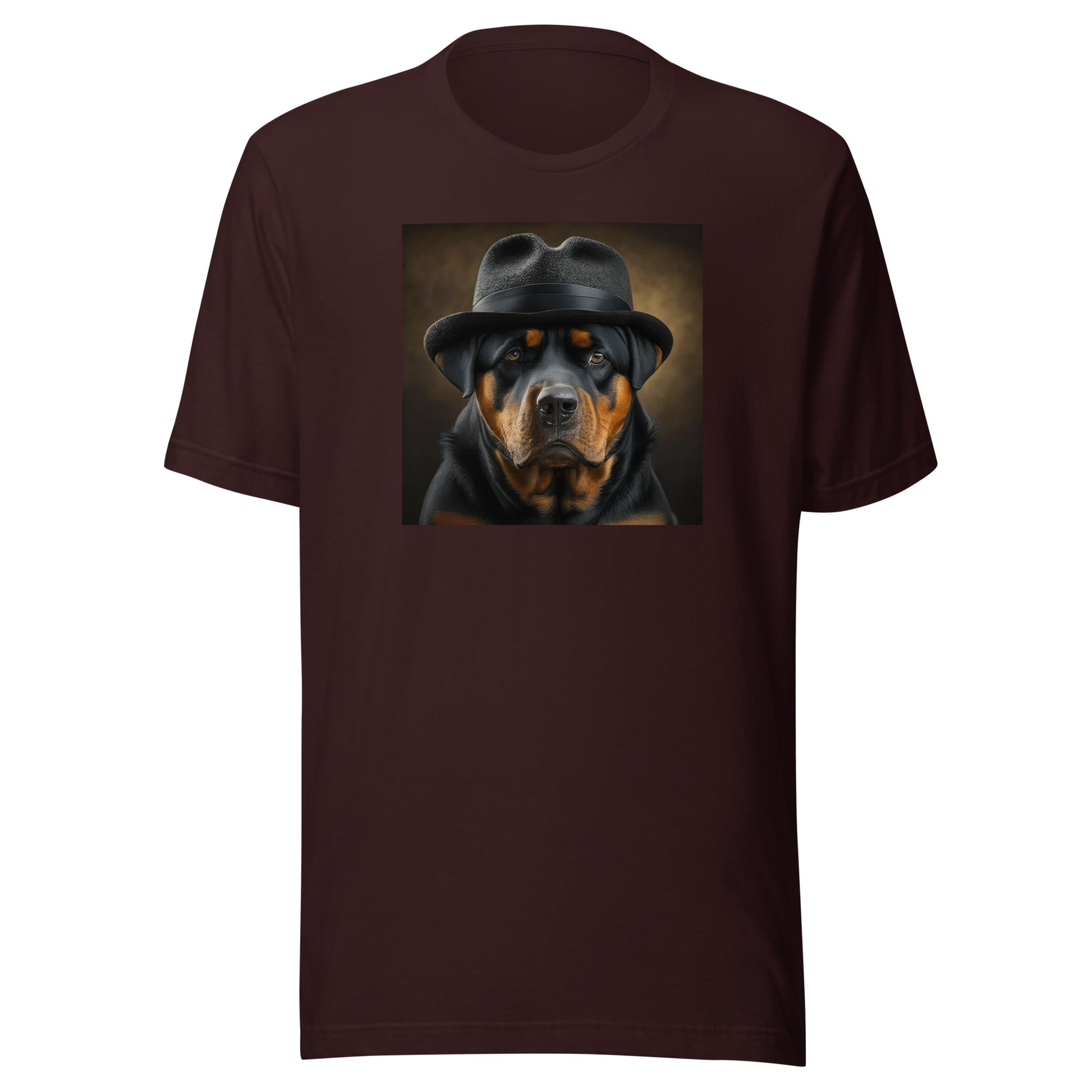 Rotty Boss Dog Men's Graphic Tee Oxblood Black