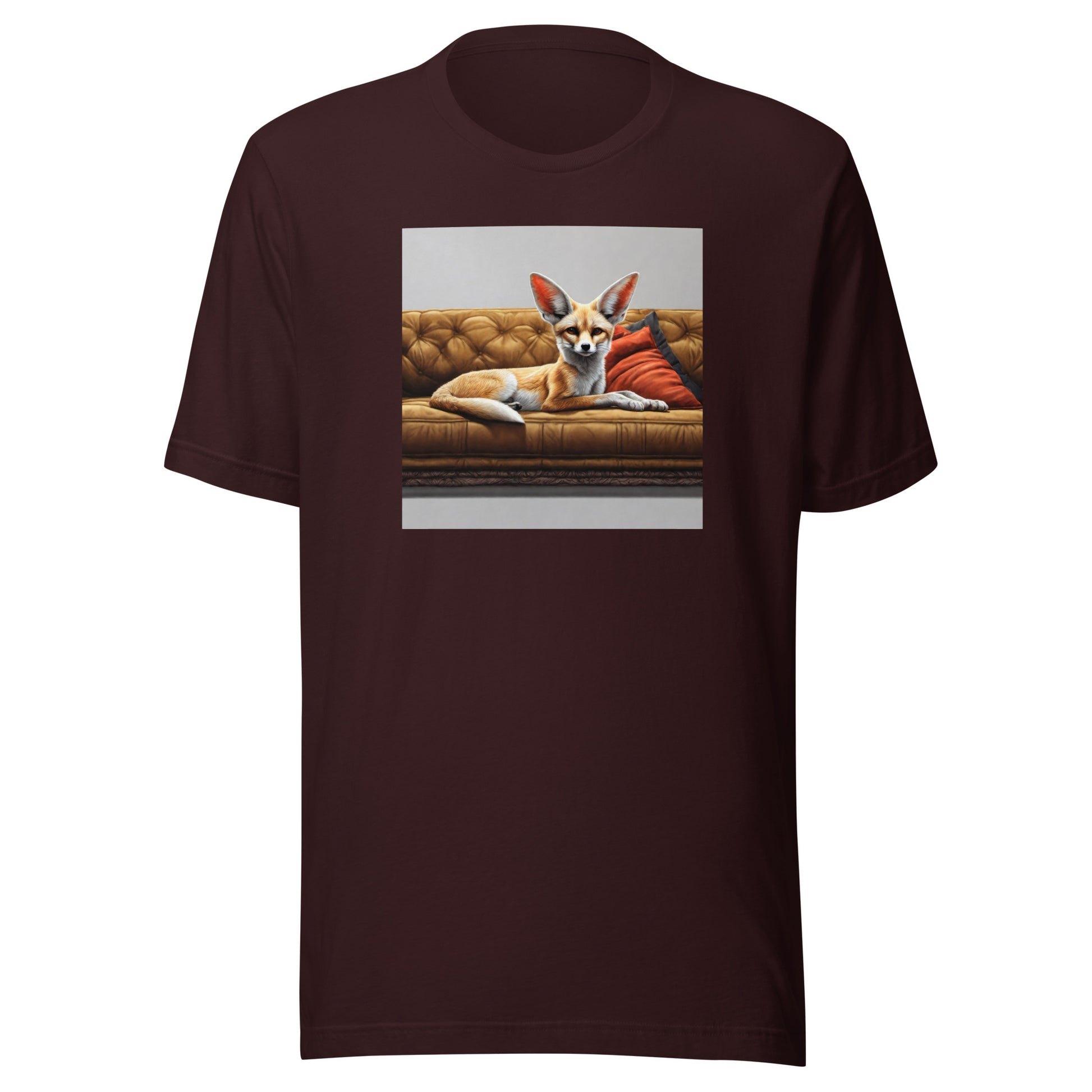 Fancy Fennec Men's T-Shirt Oxblood Black