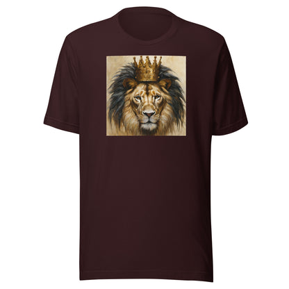 King Lion Men's Graphic Tee Oxblood Black