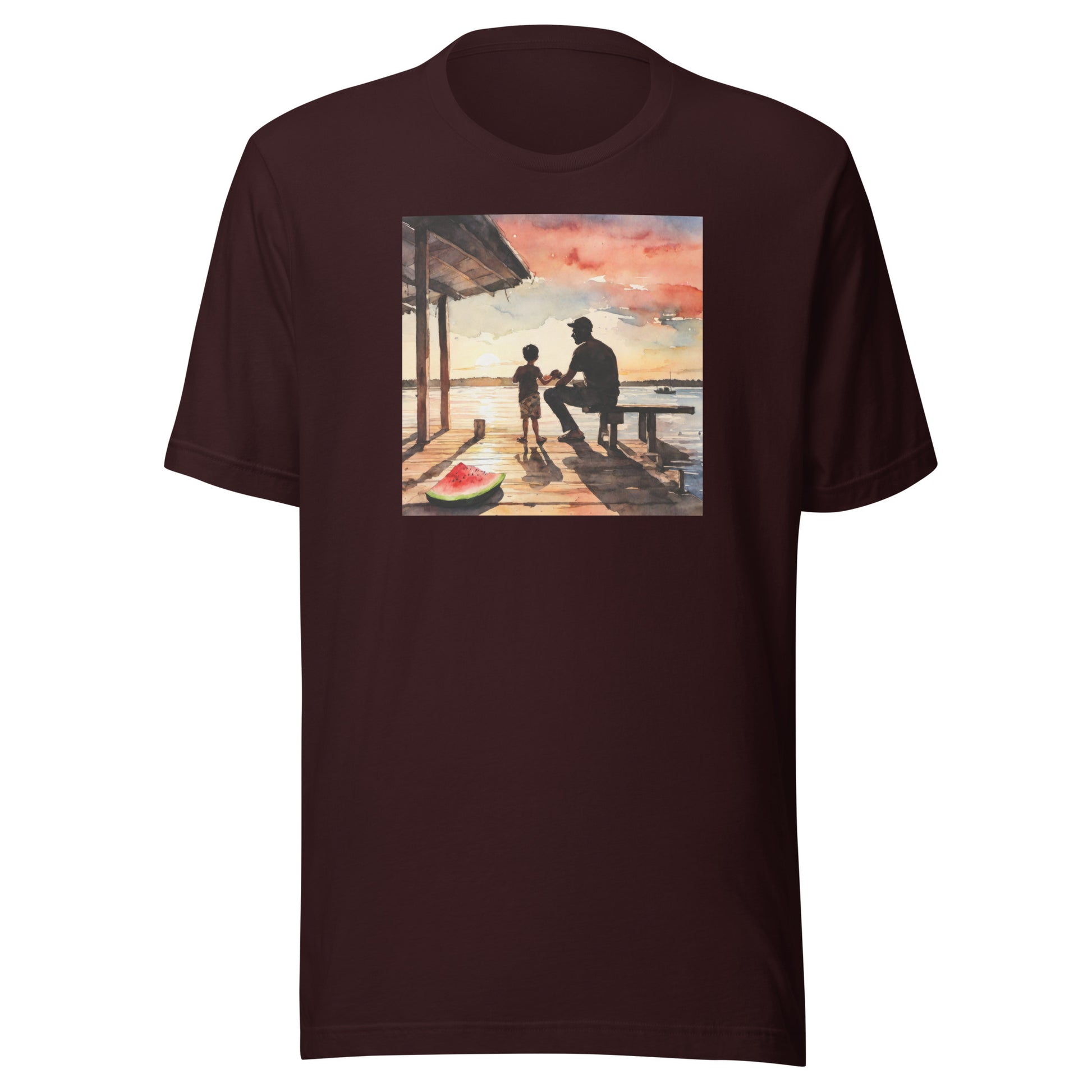 Summer Memories with Dad T-Shirt Oxblood Black