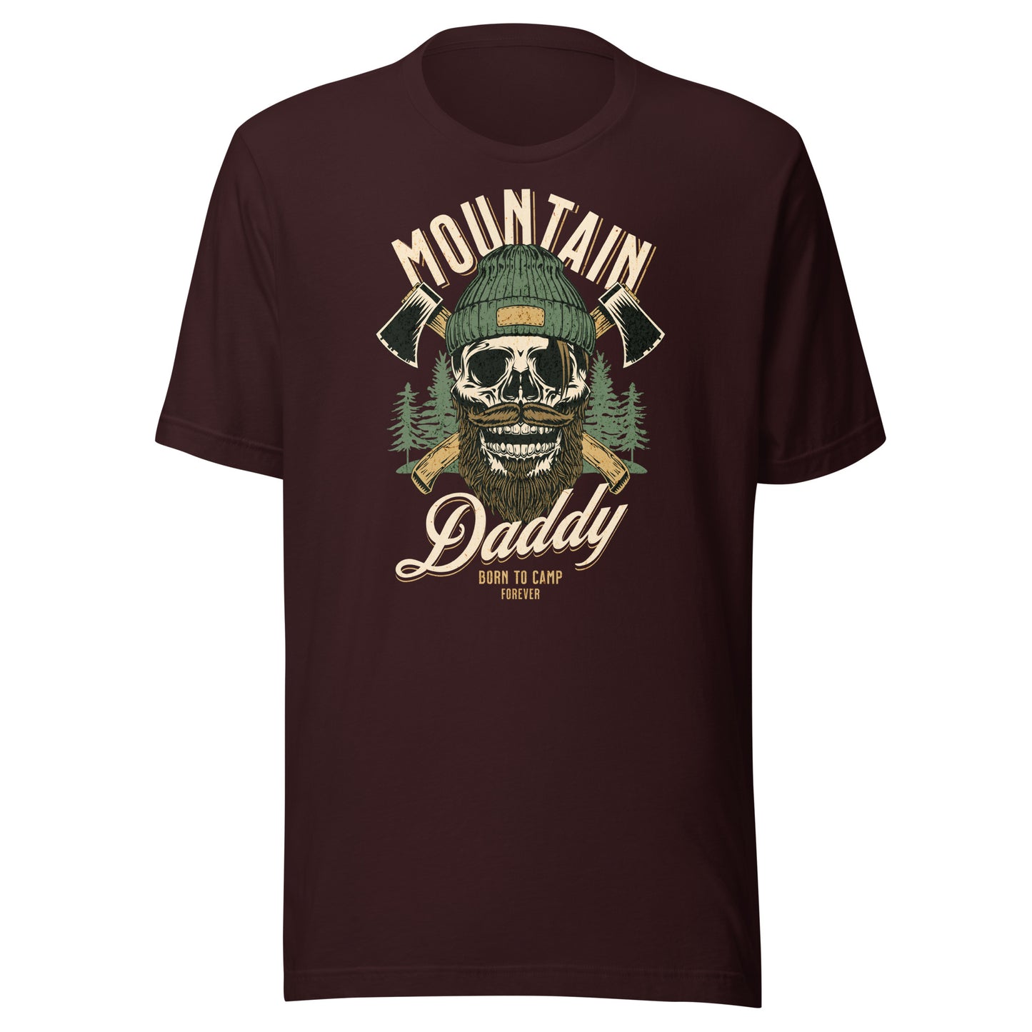 Mountain Daddy Men's Outdoors T-Shirt Oxblood Black