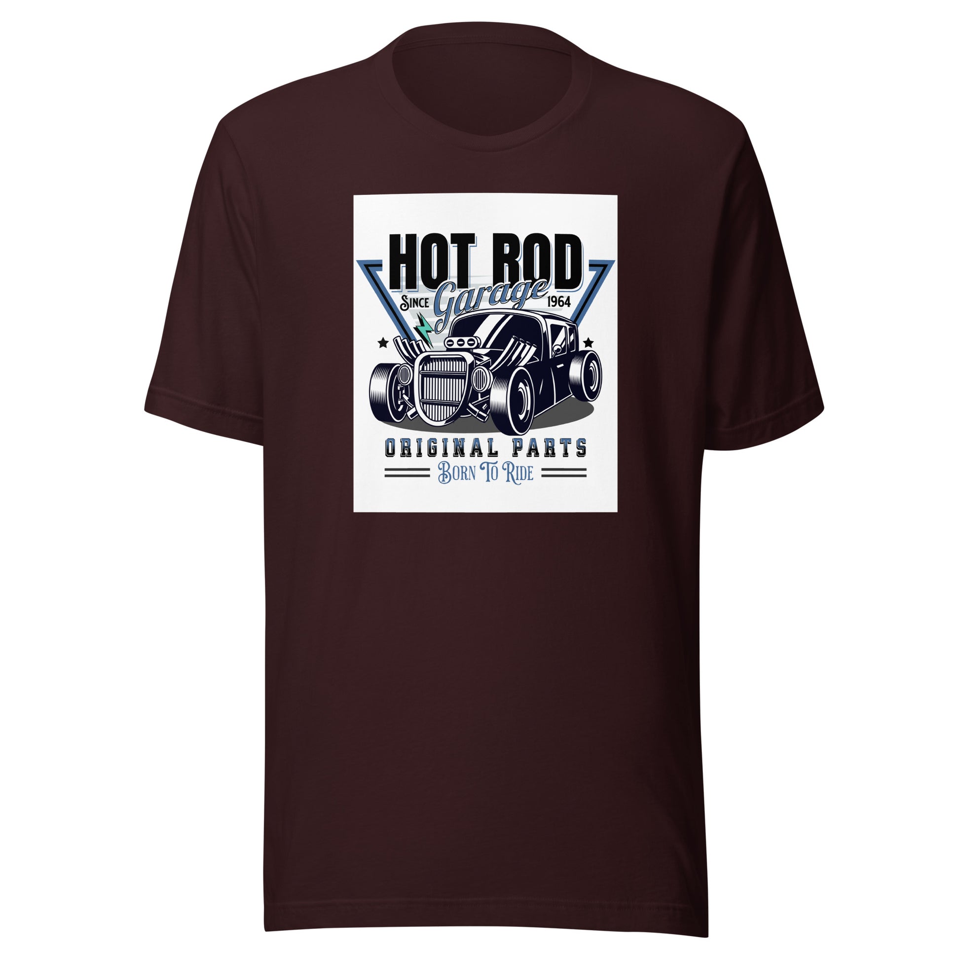 Hot Rod Garage Dad Shirt Oxblood Black