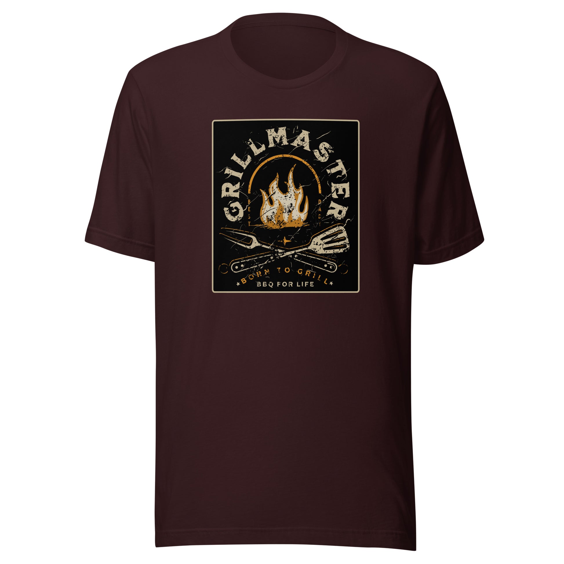 Grillmaster Shirt for Dad Oxblood Black