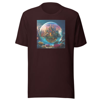 Atlantis in a Bubble Men's T-Shirt Oxblood Black