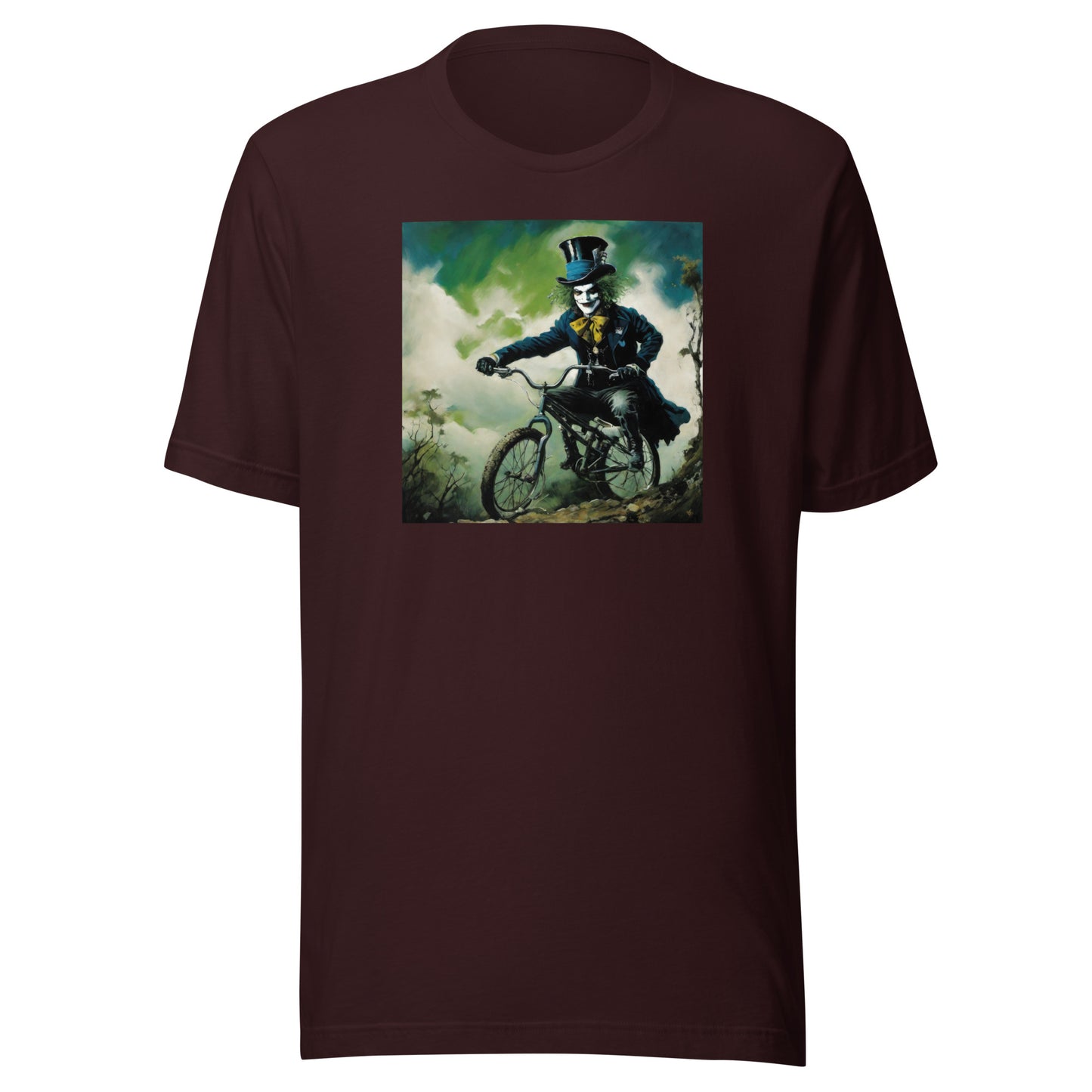 Mad Hatter Biking Men's T-Shirt Oxblood Black