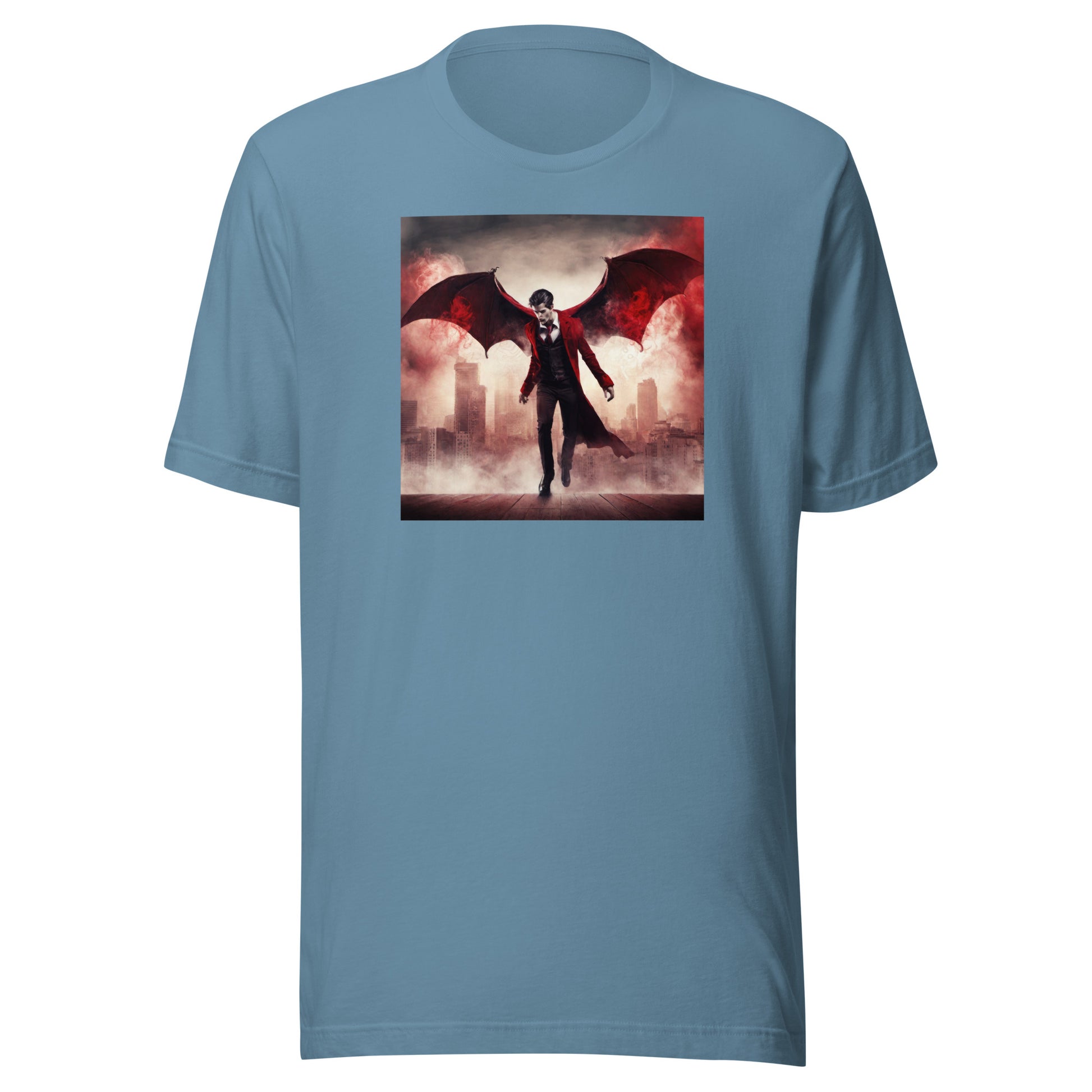 Flying Vampire Men's T-Shirt Steel Blue