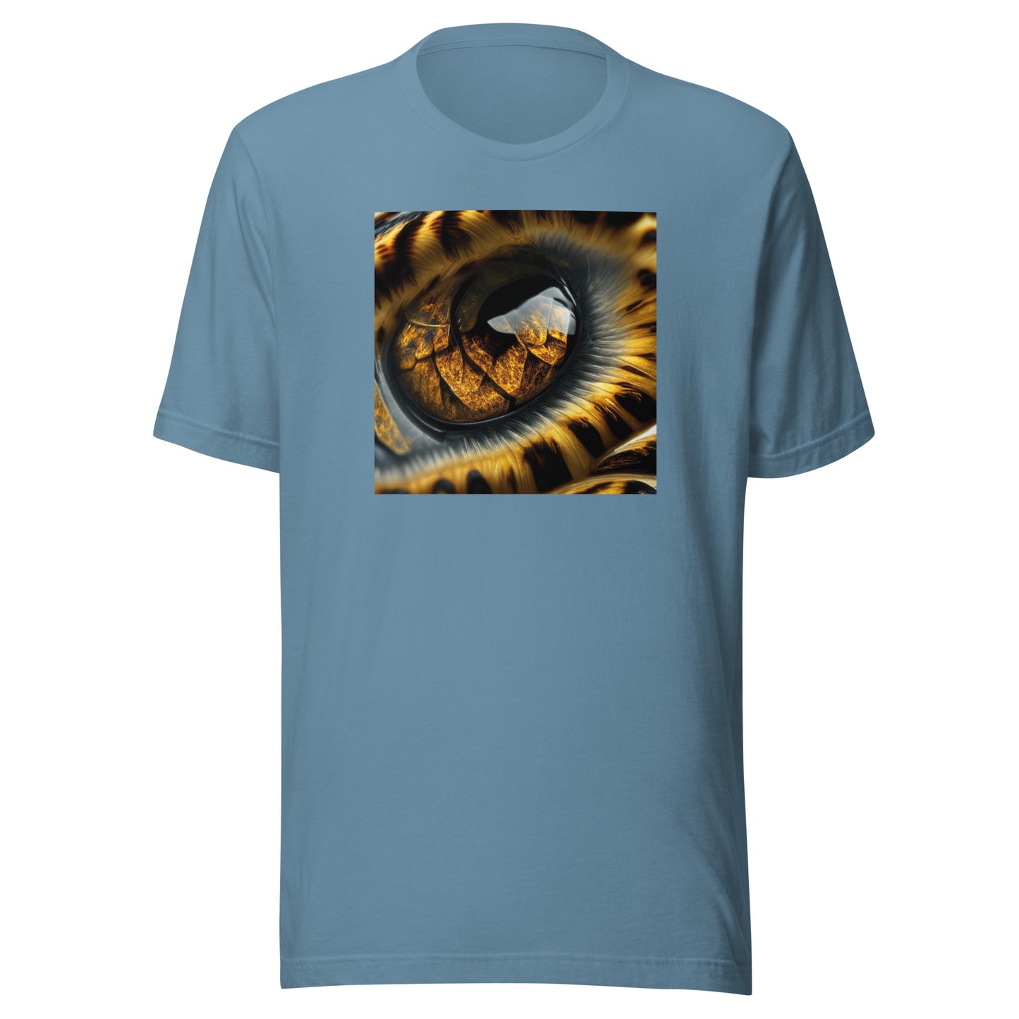 Leopard's Eye Men's T-Shirt Steel Blue