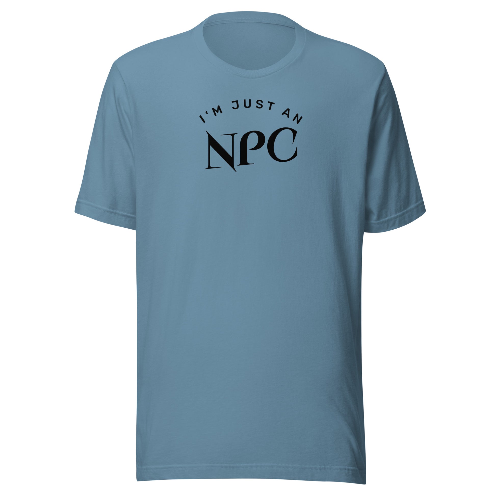 I'm Just an NPC Men's Funny T-Shirt Steel Blue