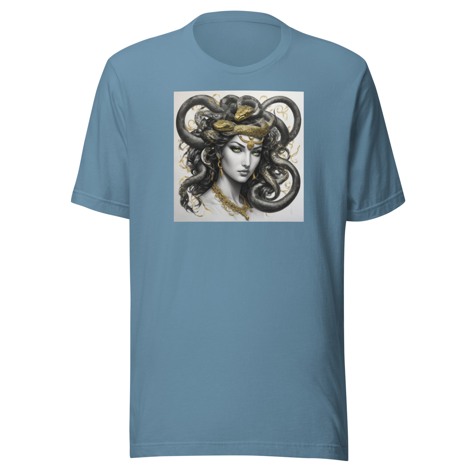 Bold Medusa Men's Mythology T-Shirt Steel Blue