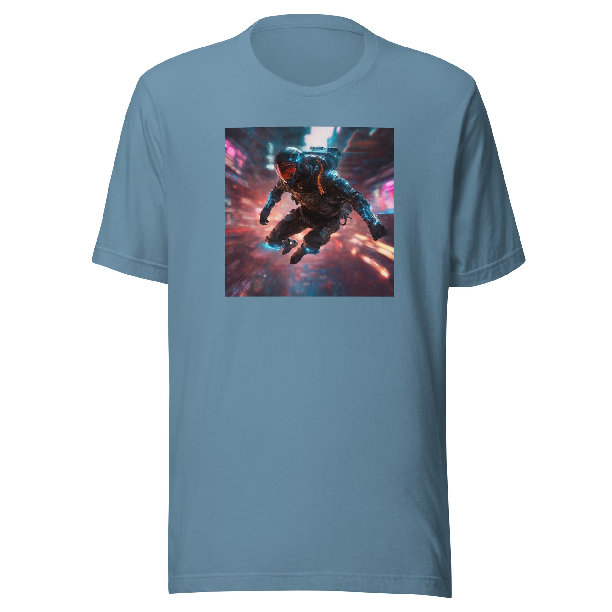 Cyberpunk Spaceman Men's T-Shirt Steel Blue