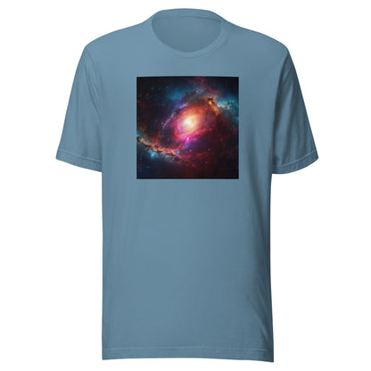 Cosmic Expanse Men's Outer Space T-Shirt Steel Blue