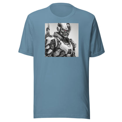 Man of Circuits Men's Sci-Fi T-Shirt Steel Blue