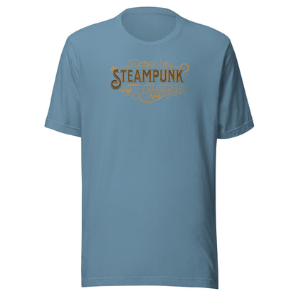 Steampunk Gearworks Guild Men's Graphic Tee Steel Blue