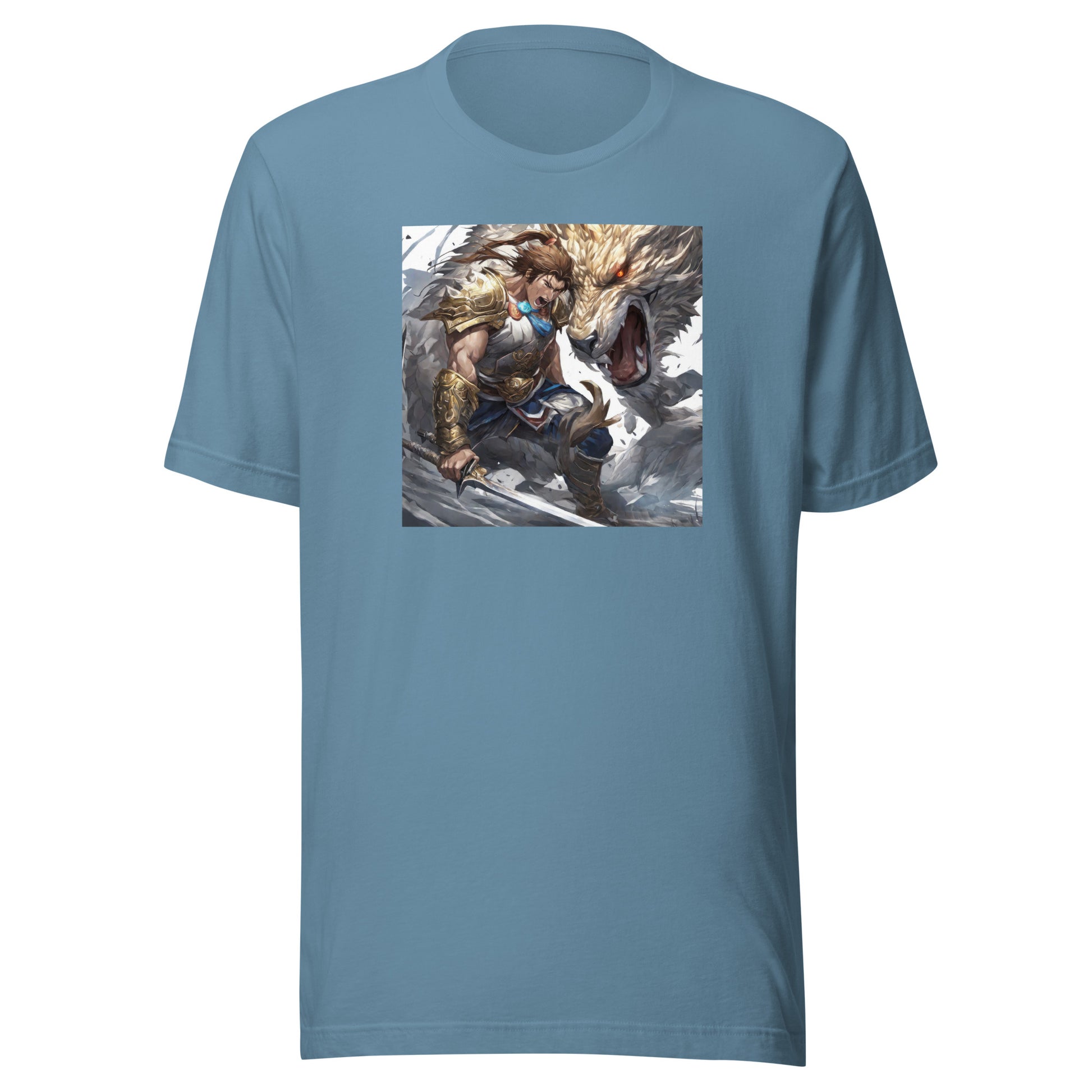 Man vs. Beast Men's T-Shirt Steel Blue