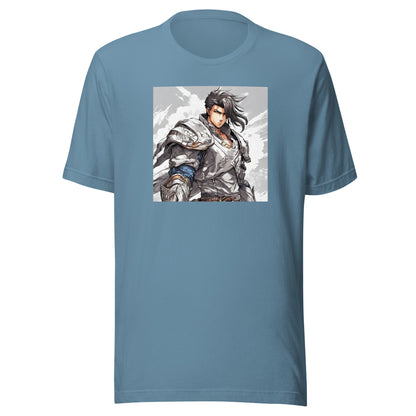 Valiant Warlord Men's Anime T-Shirt Steel Blue