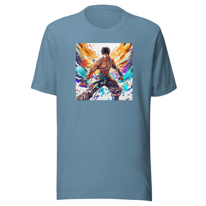 Vivid Avenger Men's Anime T-Shirt Steel Blue