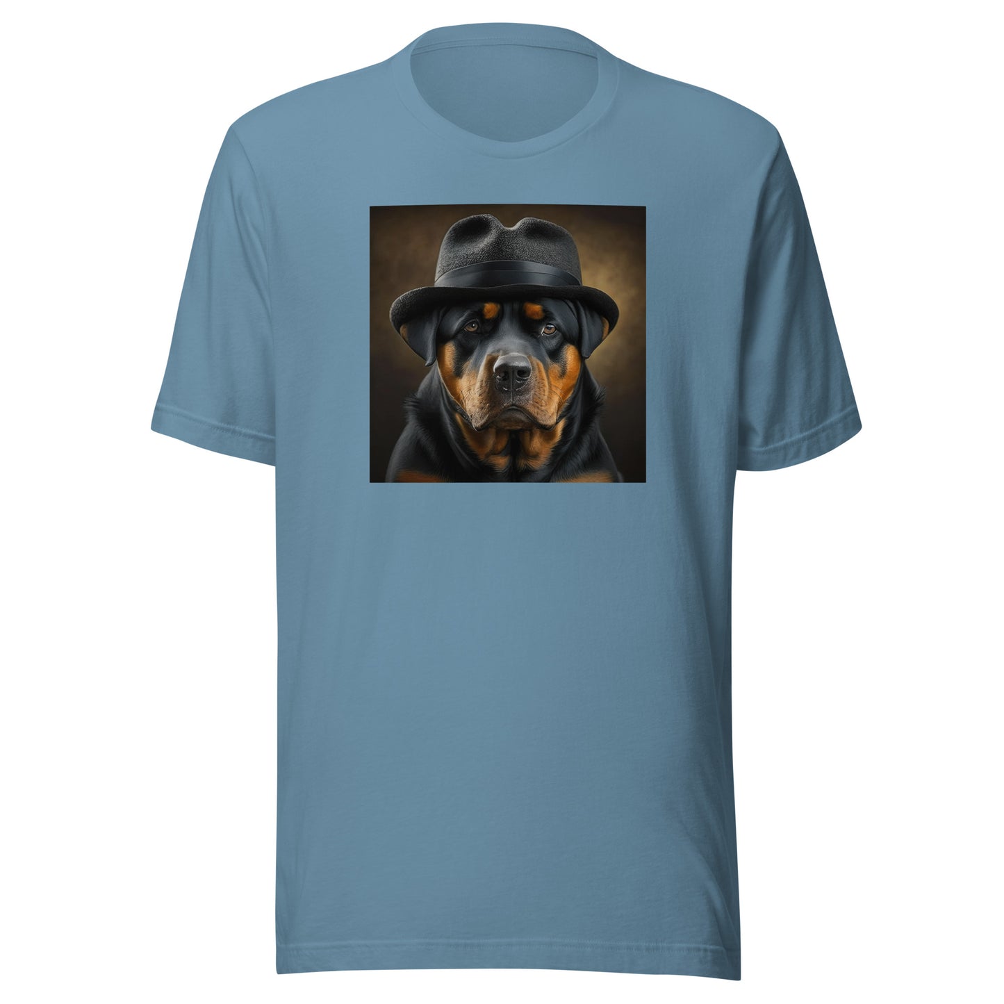 Rotty Boss Dog Men's Graphic Tee Steel Blue