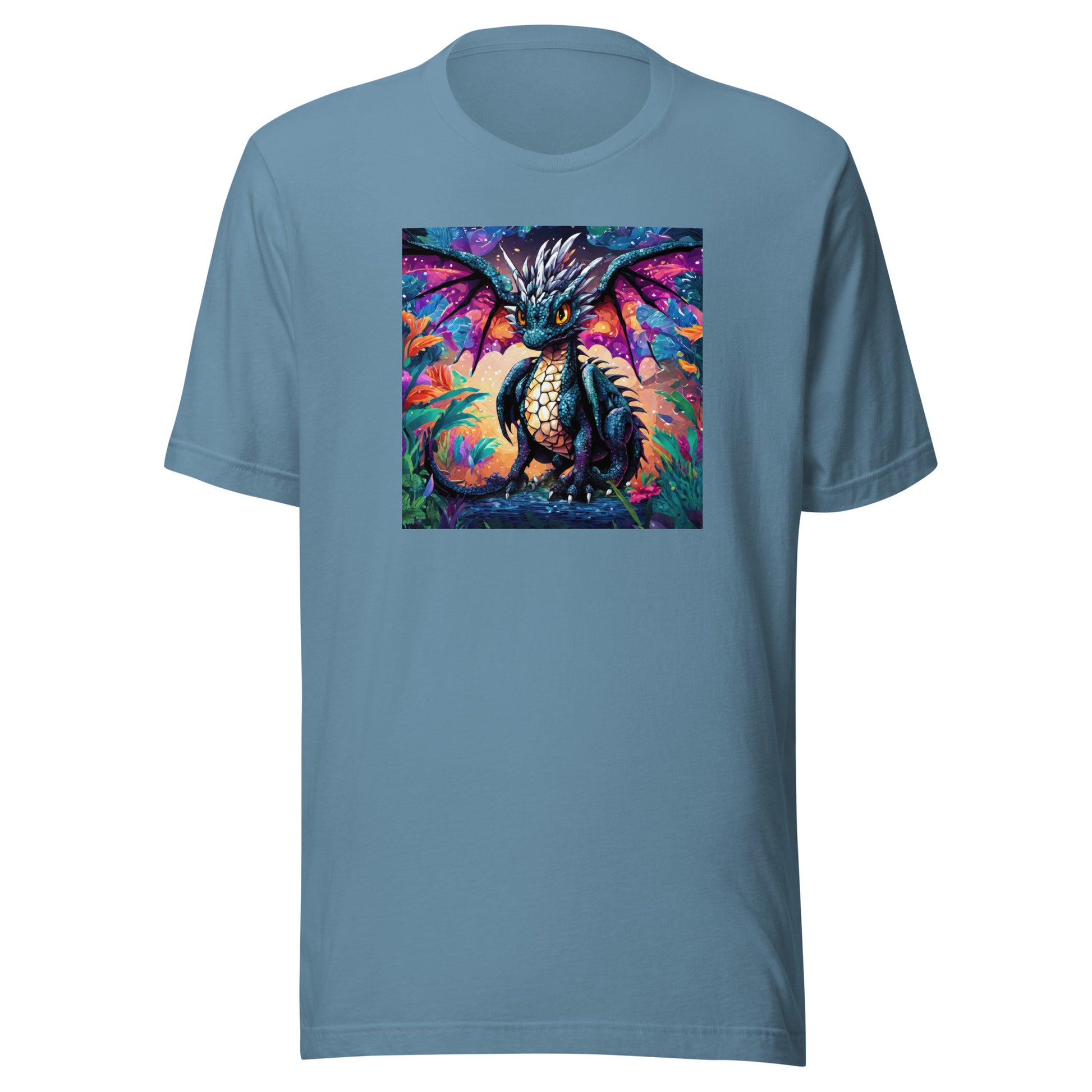 Pixel Dragon Men's T-Shirt Steel Blue