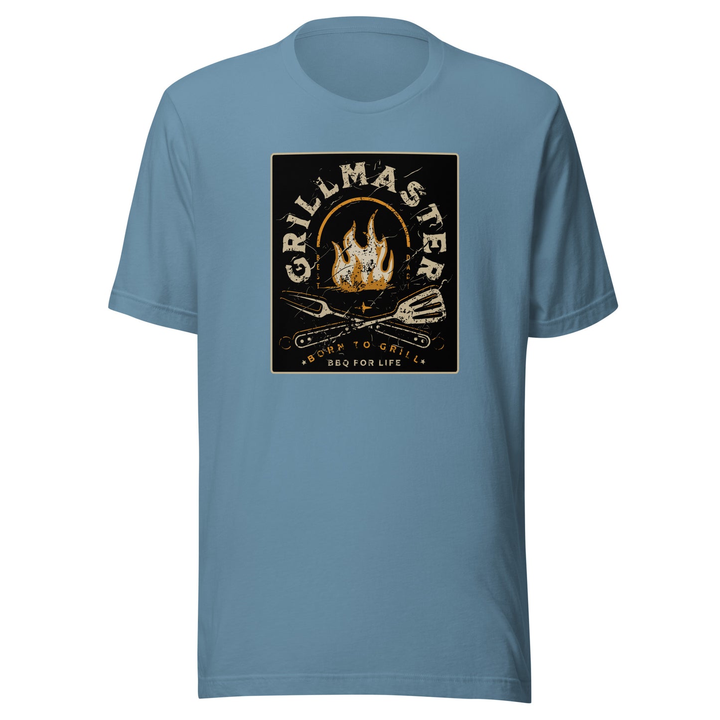 Grillmaster Shirt for Dad Steel Blue