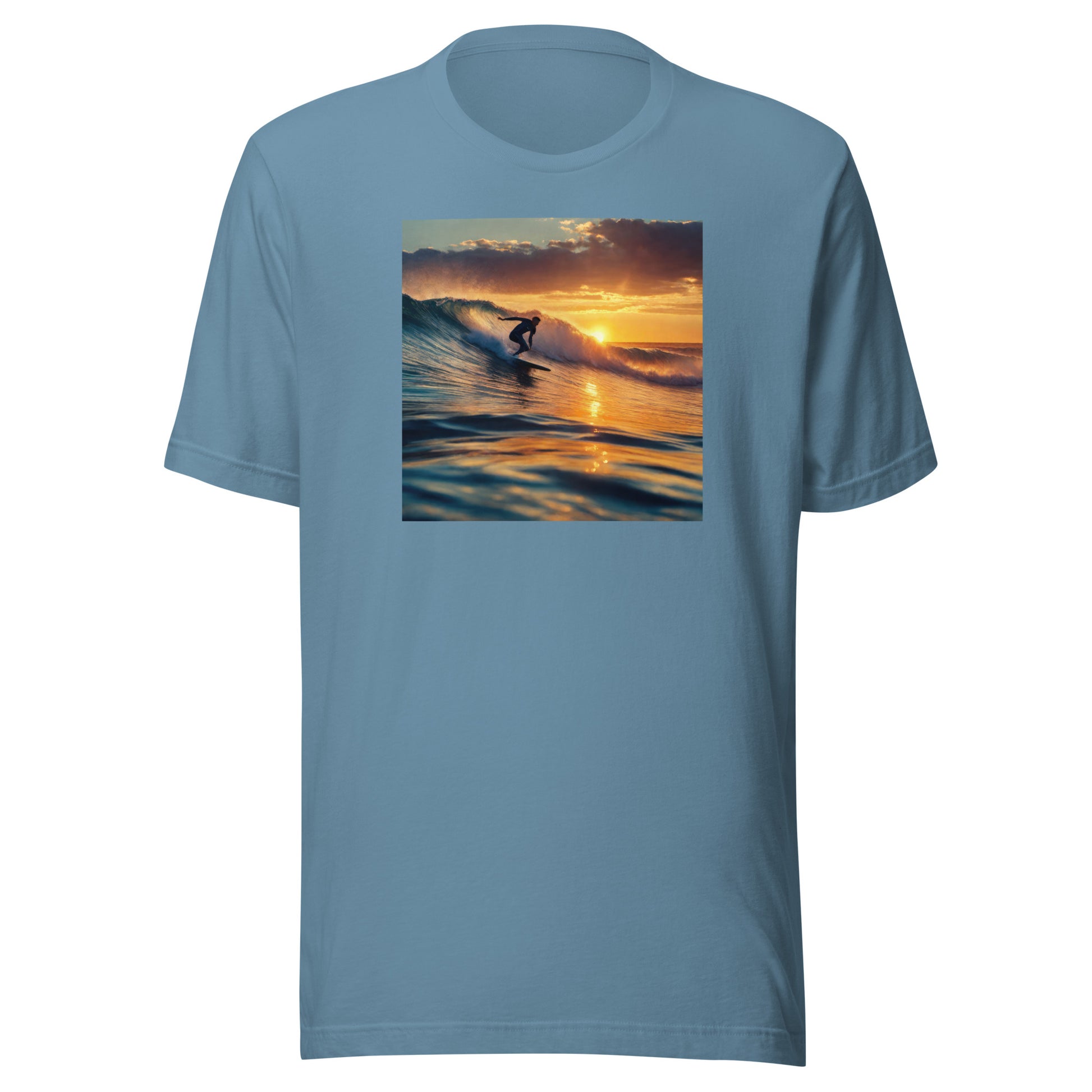 Surfing in the Sunset Men's T-Shirt Steel Blue