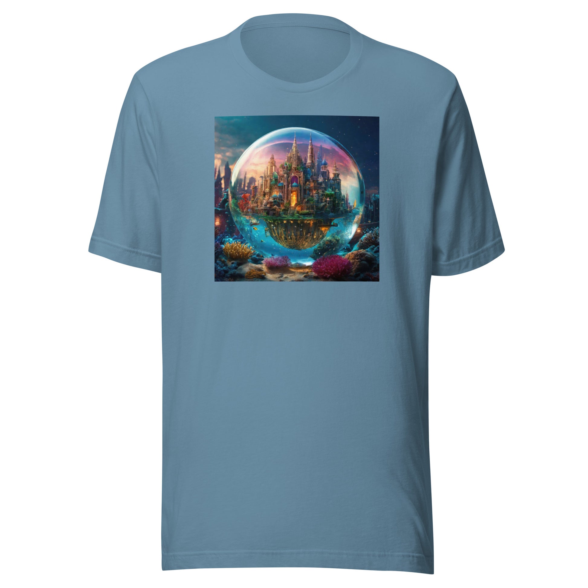 Atlantis in a Bubble Men's T-Shirt Steel Blue