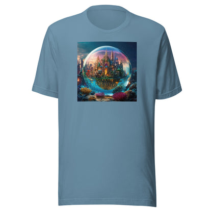 Atlantis in a Bubble Men's T-Shirt Steel Blue