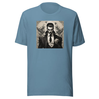 Fierce Vampire Men's T-Shirt Steel Blue