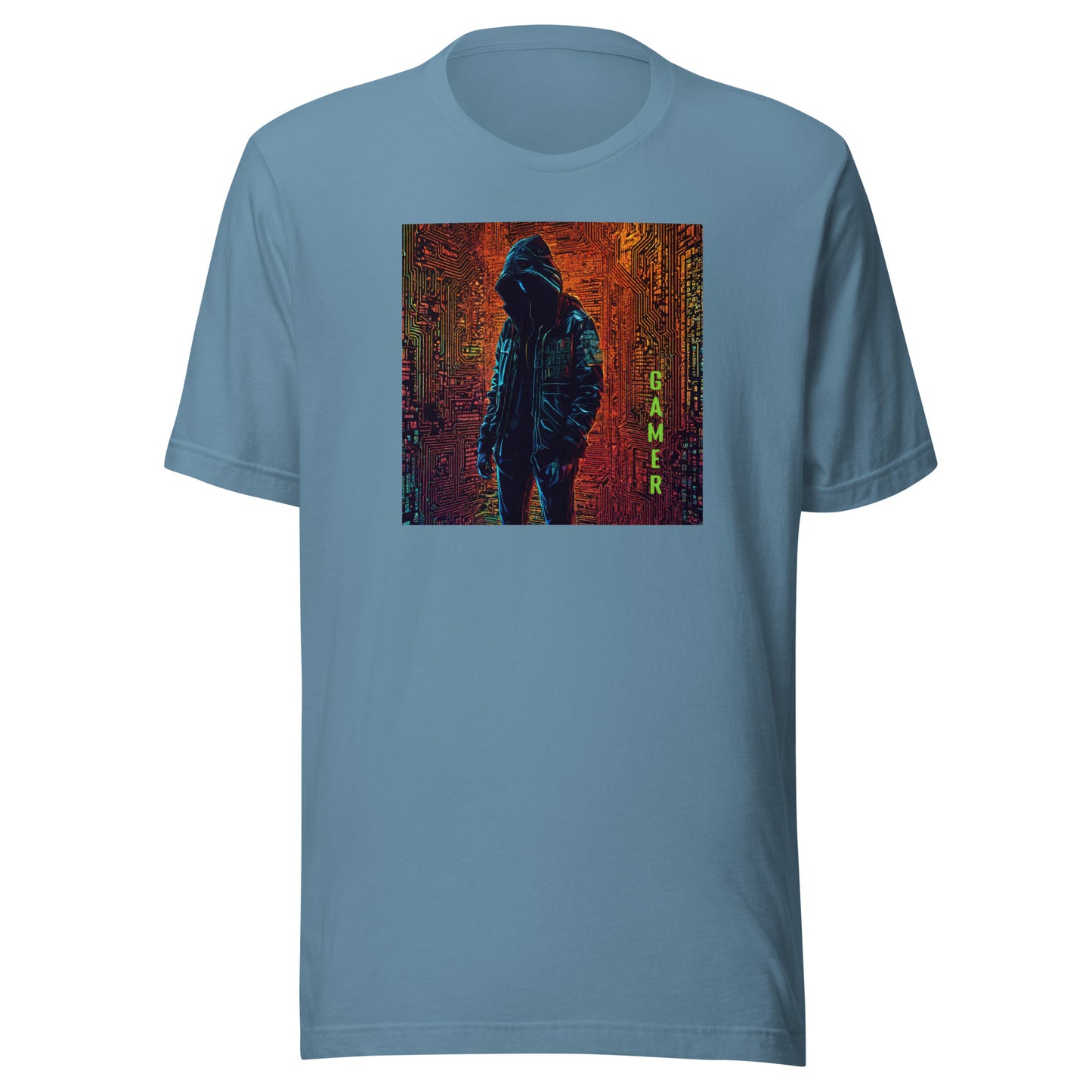 Men's Gamer T-Shirt Steel Blue