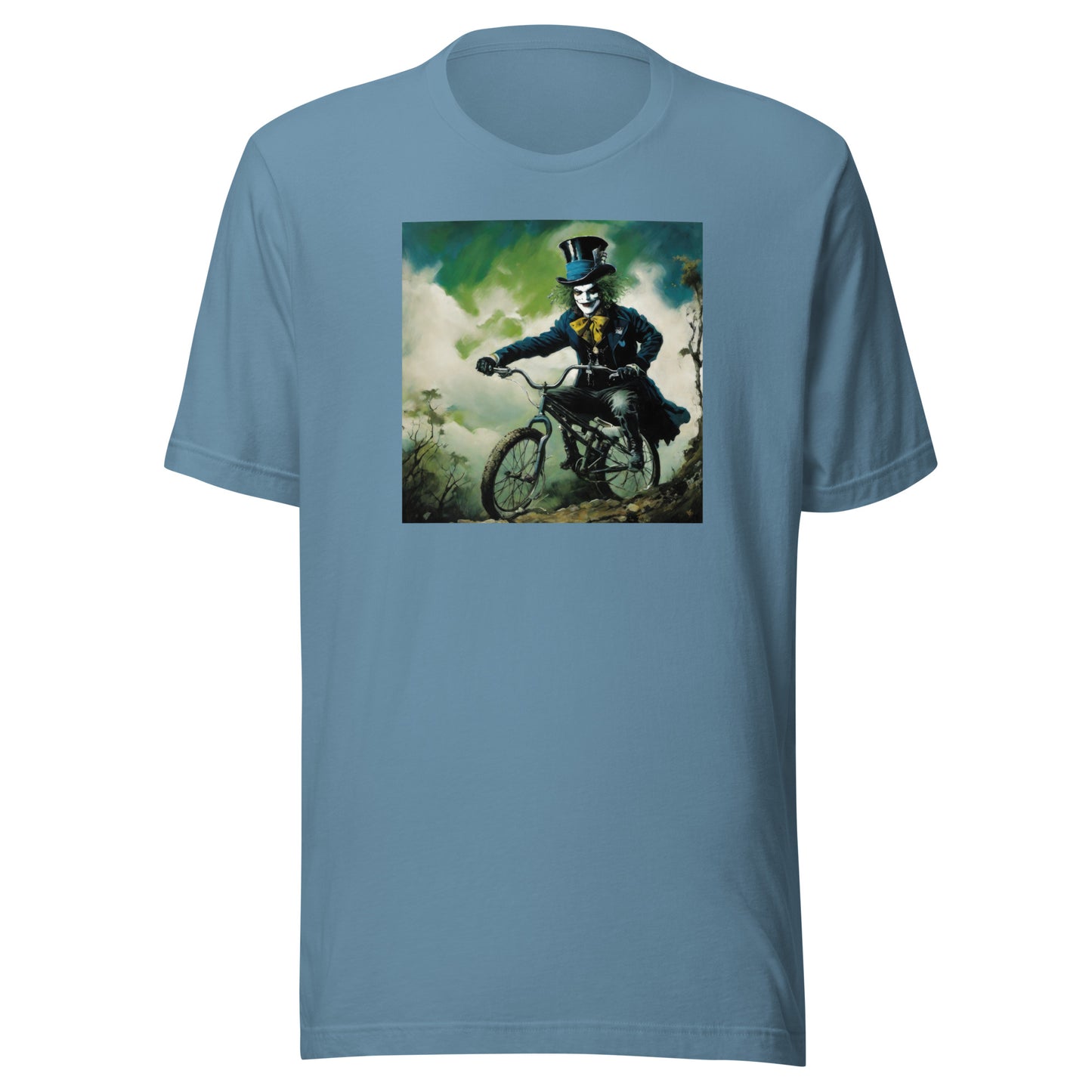 Mad Hatter Biking Men's T-Shirt Steel Blue