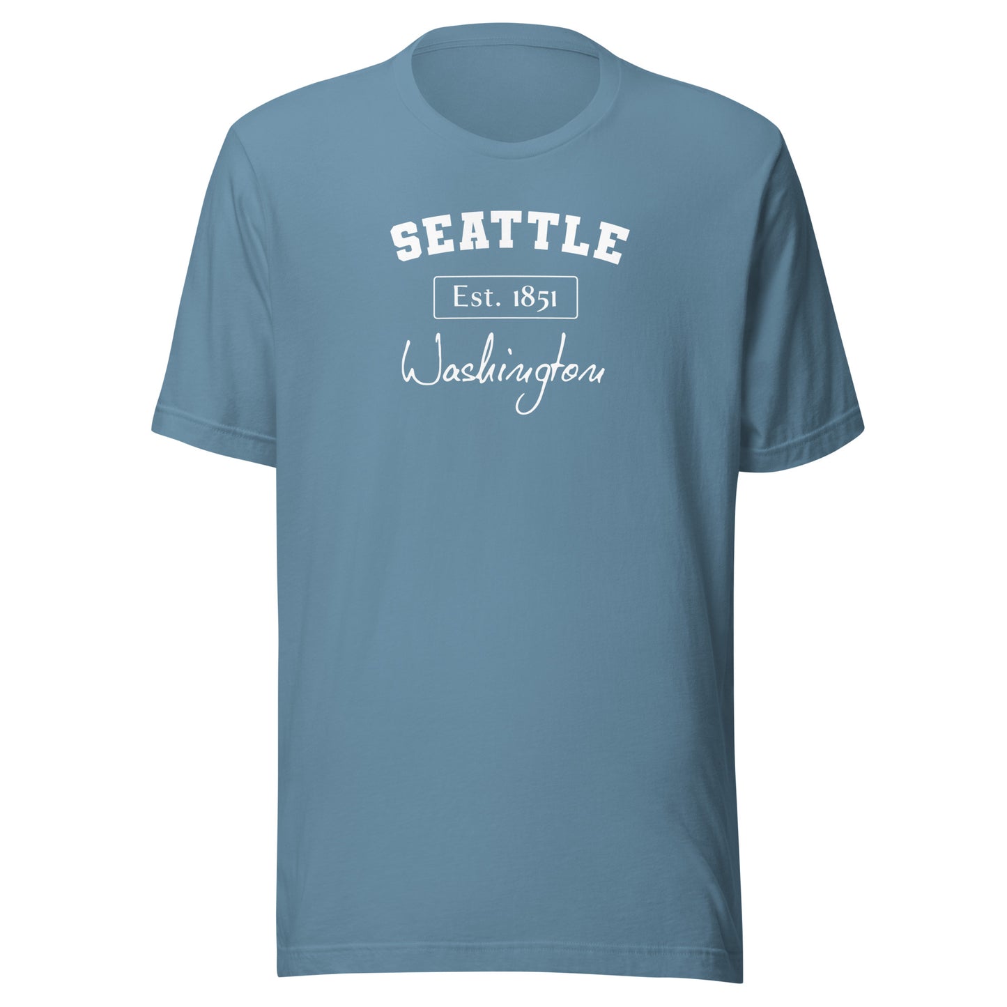 Seattle, Washington Men's T-Shirt Steel Blue