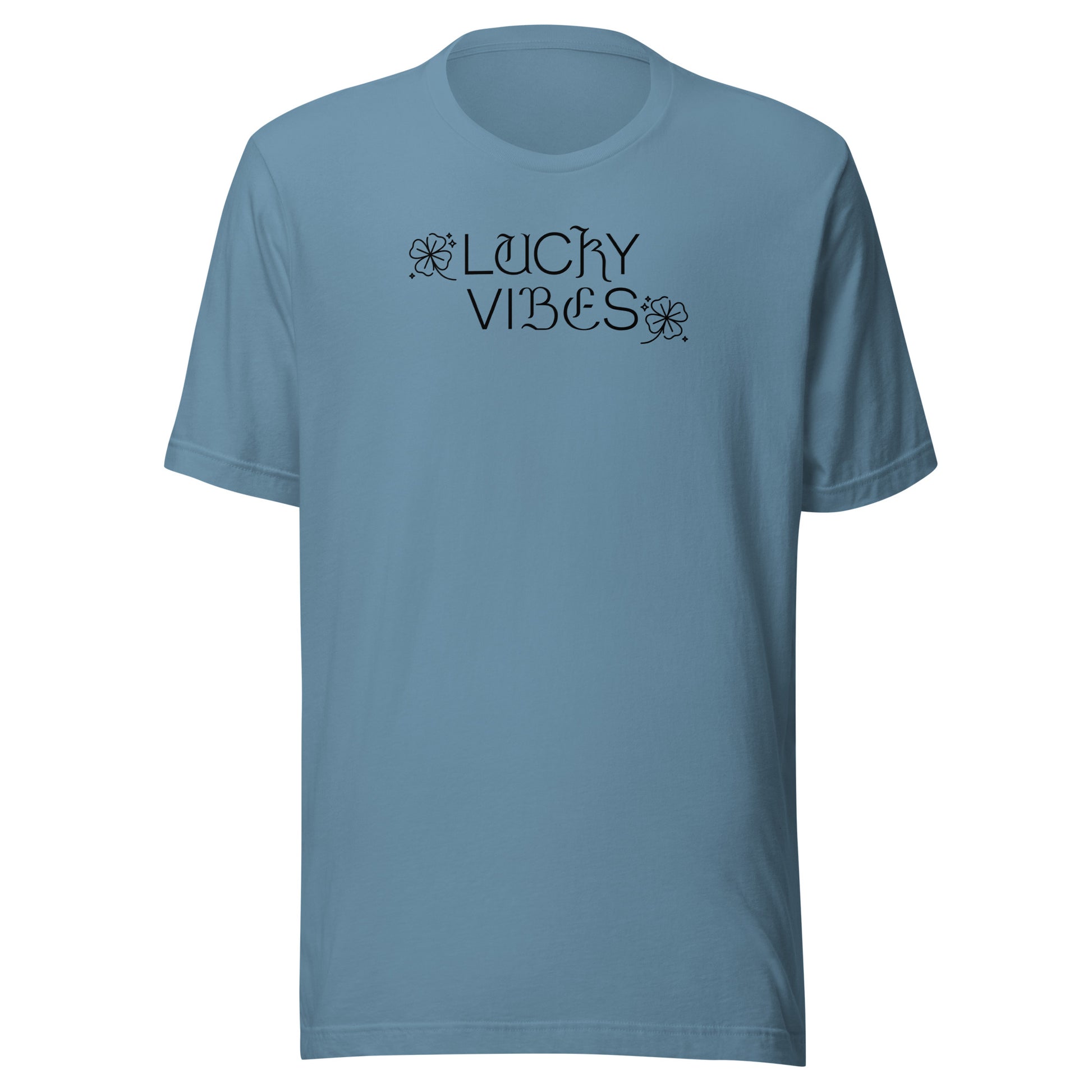 Lucky Vibes St Patrick's Day Men's T-Shirt Steel Blue