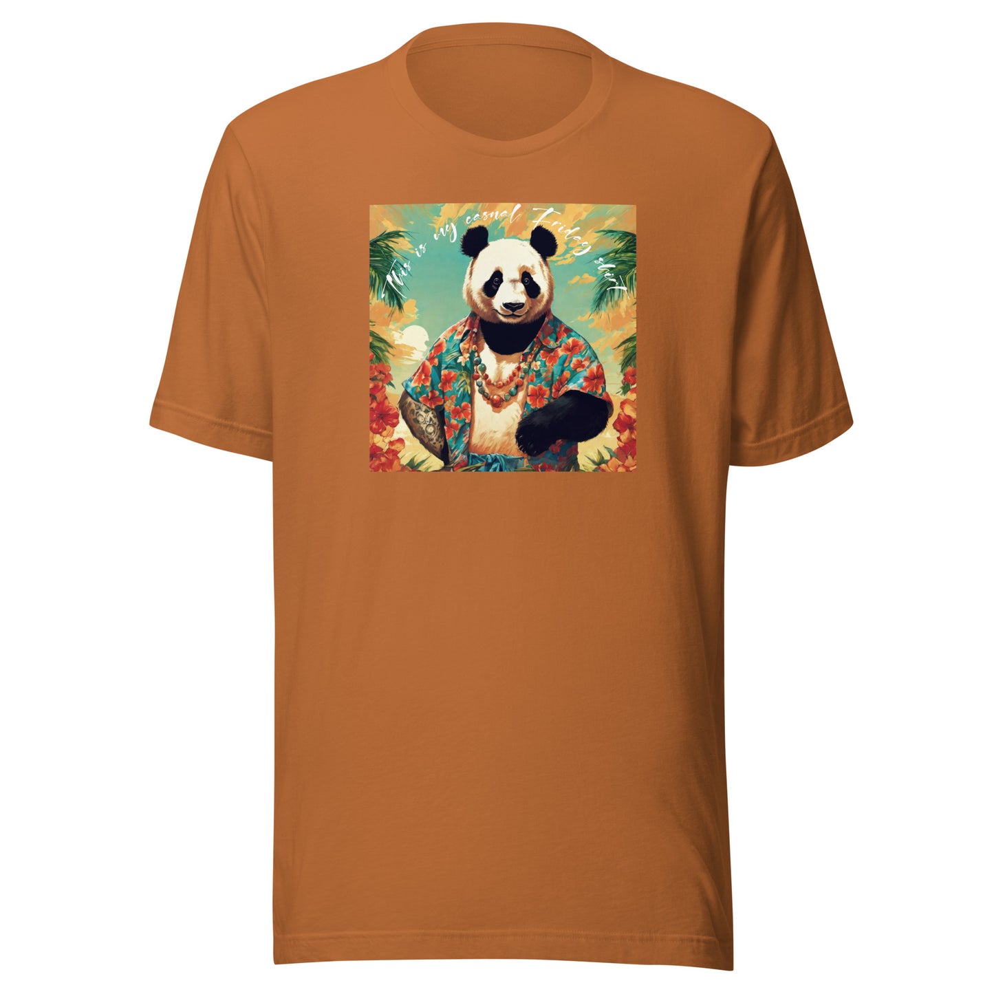 Casual Friday Panda Men's Funny T-Shirt Toast