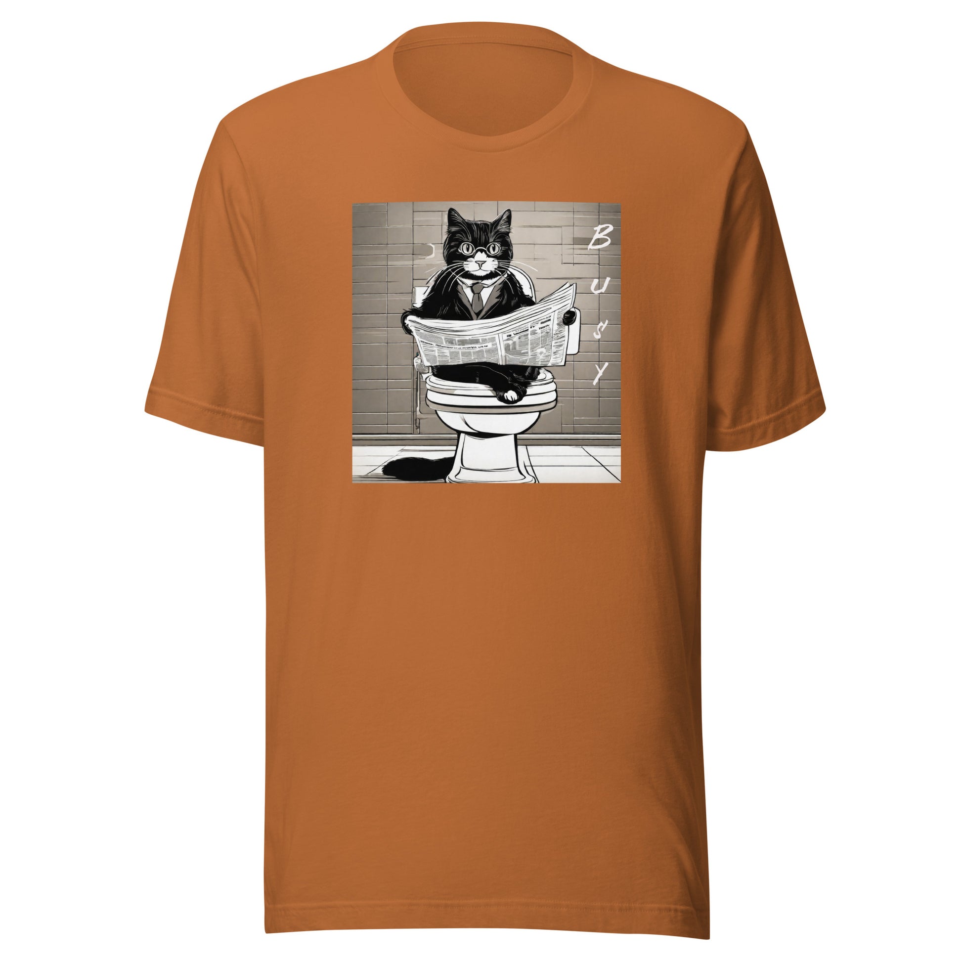 Busy Cat Men's Funny T-Shirt Toast