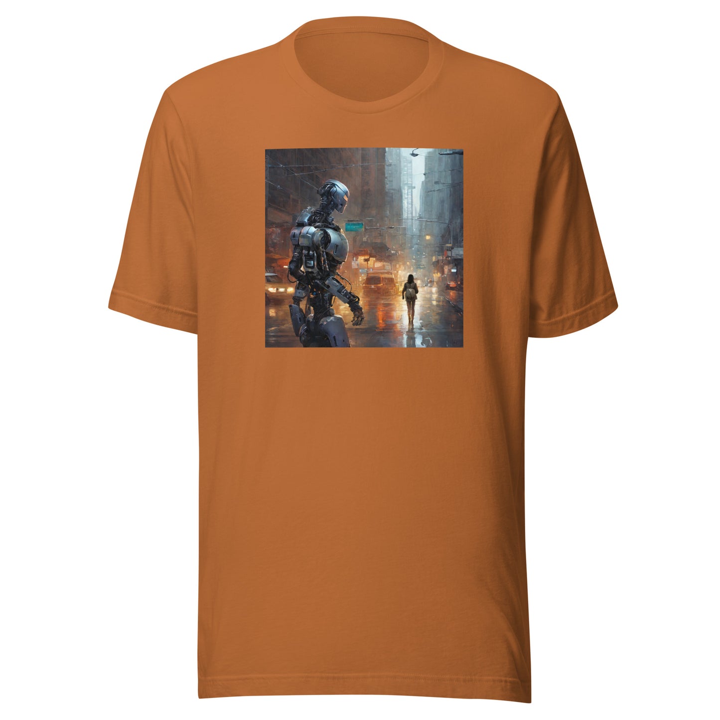 Cyborg in the City Men's Sci-Fi T-Shirt Toast