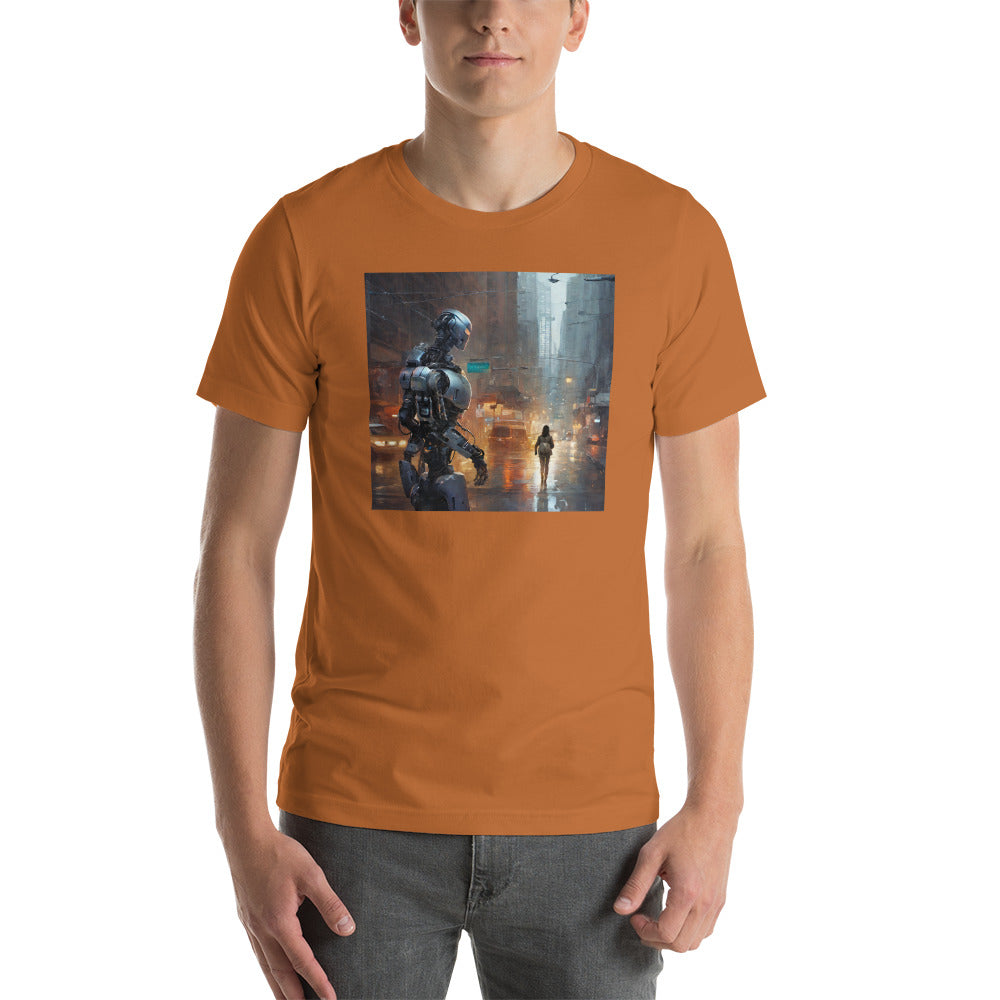 Cyborg in the City Men's Sci-Fi T-Shirt