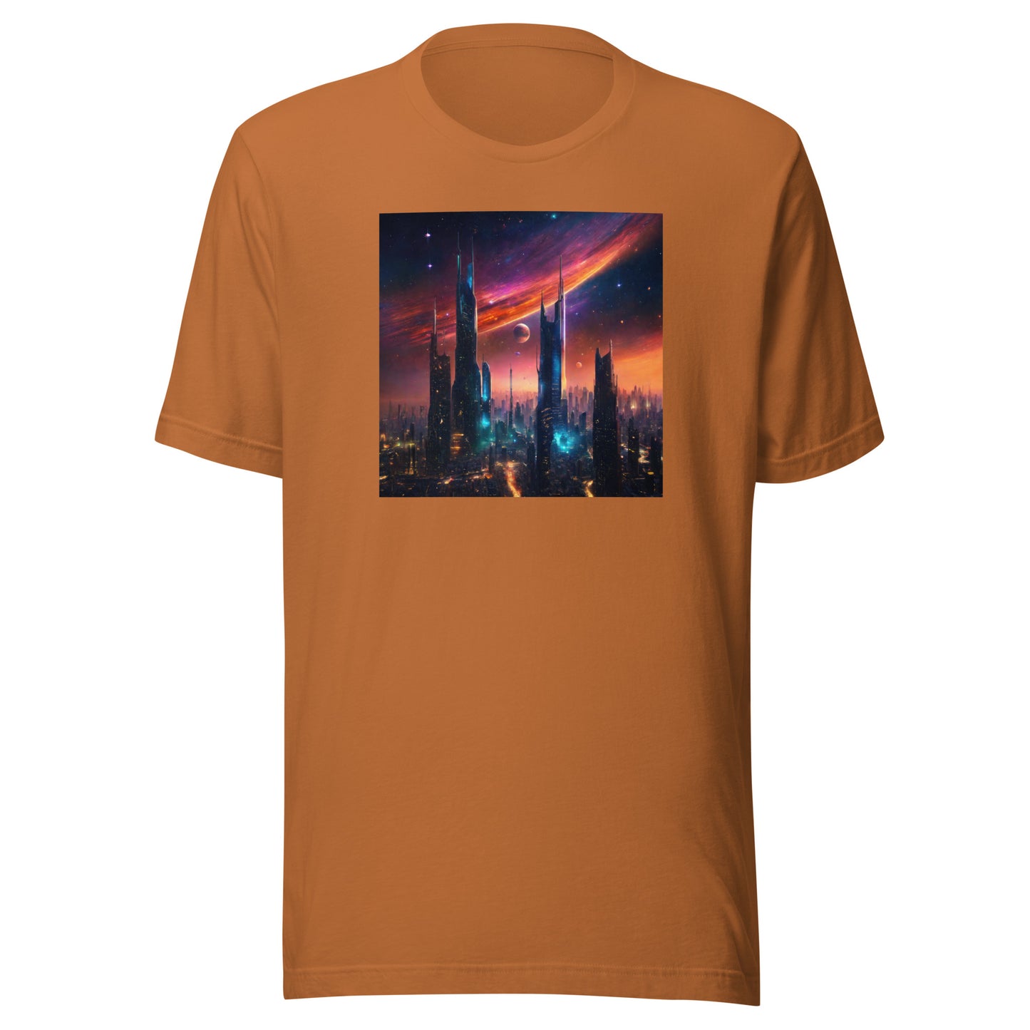 Futuristic Cityscape Men's Graphic Tee Toast