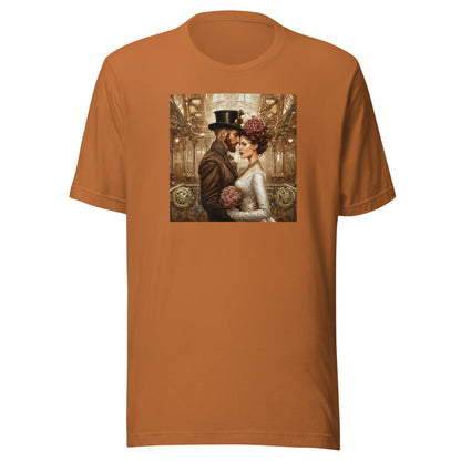 Gears & Lace Steampunk Wedding Men's T-Shirt Toast