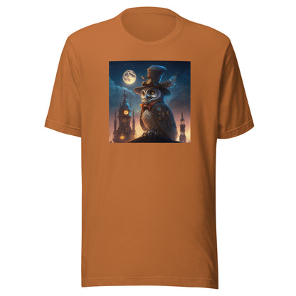 Moonlit Steampunk Owl Men's Graphic Tee Toast