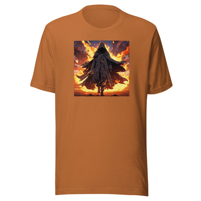 Fiery Faceless Warrior Men's Anime Graphic Tee Toast