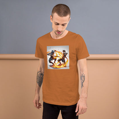 Fire-Dancing Duel Men's Anime T-Shirt