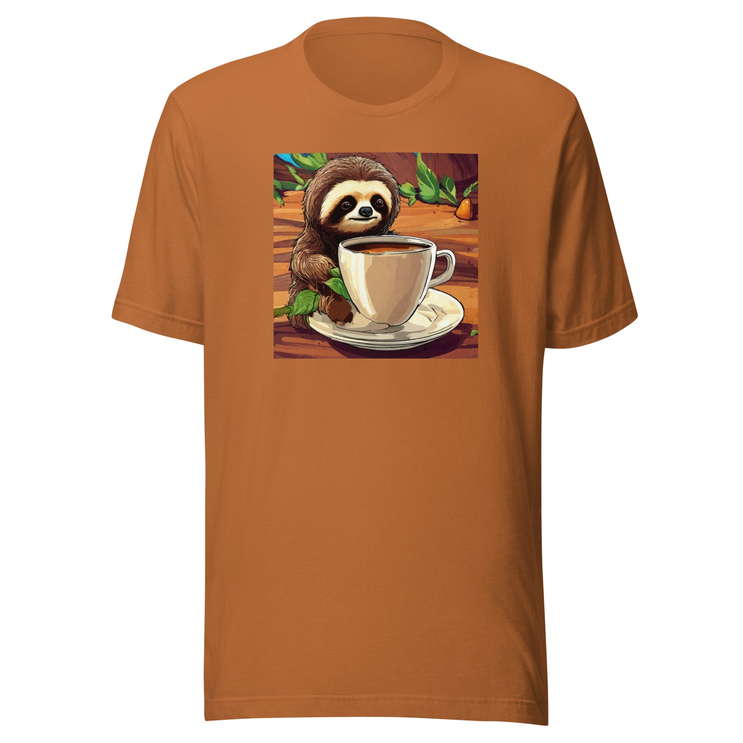 Slow Morning Men's Funny Sloth T-Shirt Toast