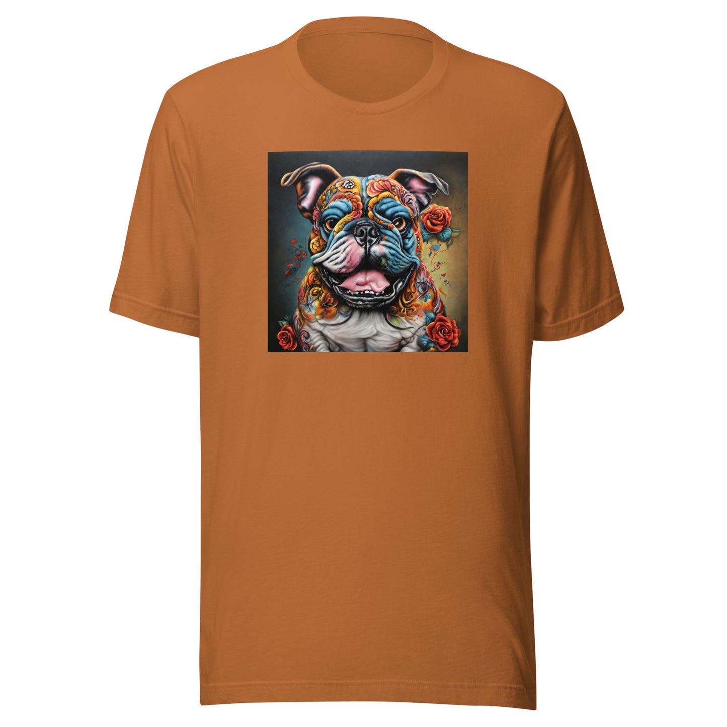 Day of the Dead Bulldog Men's Dog Lover Tee Toast